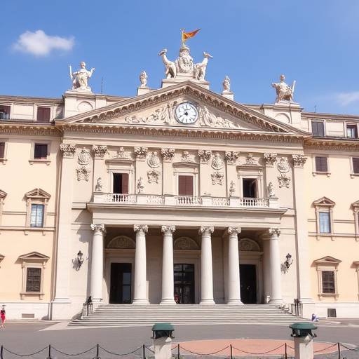 Foto del Palazzo Chigi, sede del governo italiano