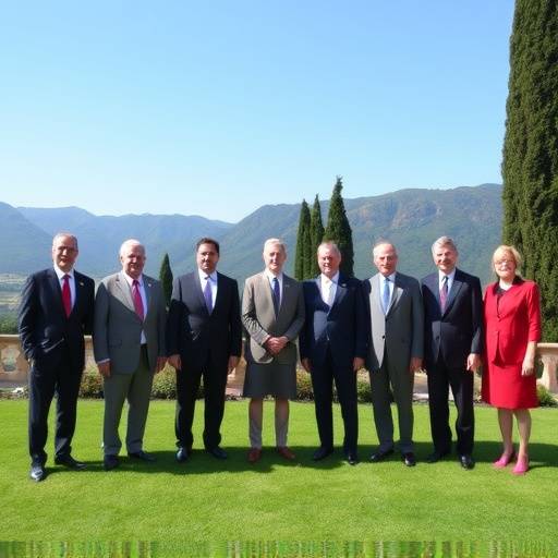 Foto di gruppo dei leader del G7 al vertice di Borgo Egnazia