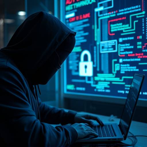 Rappresentazione di un attacco informatico in corso