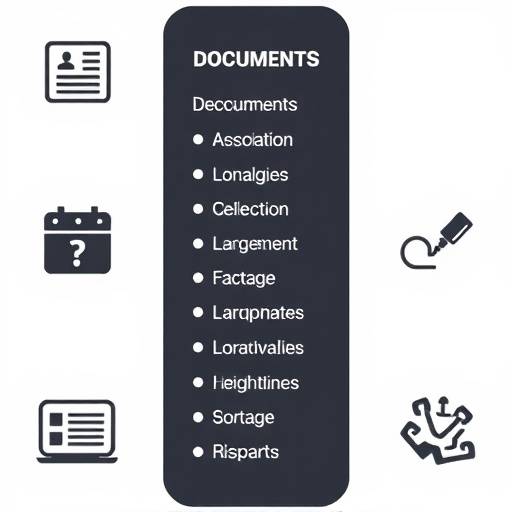 Un elenco di documenti e fonti, che rappresenta la ricerca di informazioni affidabili