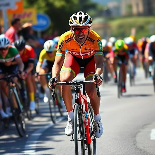 Vincenzo Nibali in una tappa del Giro d'Italia